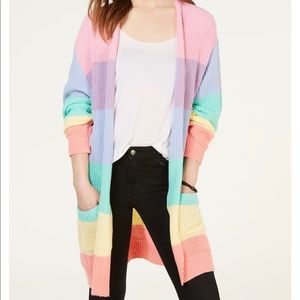 Pastel rainbow cardigan
